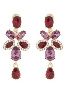Anne Klein Crystal Drop Earrings in Gold/Red/Amy/Blush at Nordstrom Rack