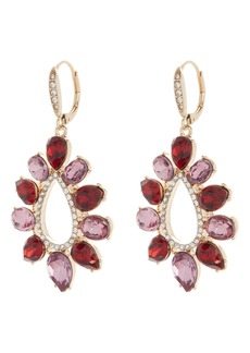 Anne Klein Crystal Teardrop Earrings in Gold/Red/Amy/Blush at Nordstrom Rack