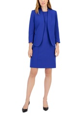 Anne Klein Executive Collection Shawl-Collar Sleeveless Sheath Dress Suit, Created for Macy's - Anne White