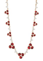 Anne Klein Floral Crystal Collar Necklace in Gold/Siam/Crystal at Nordstrom Rack