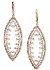 Anne Klein Gold-Tone Crystal Navette-Shaped Statement Earrings
