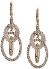 Anne Klein Gold-Tone Crystal Orbital Drop Earrings - Crystal