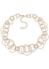 Anne Klein Gold-Tone Multi-Ring Collar Necklace, 16" + 3" extender