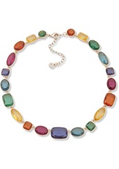 Anne Klein Gold-Tone Multi-Stone Collar Necklace, 16" + 3" extender