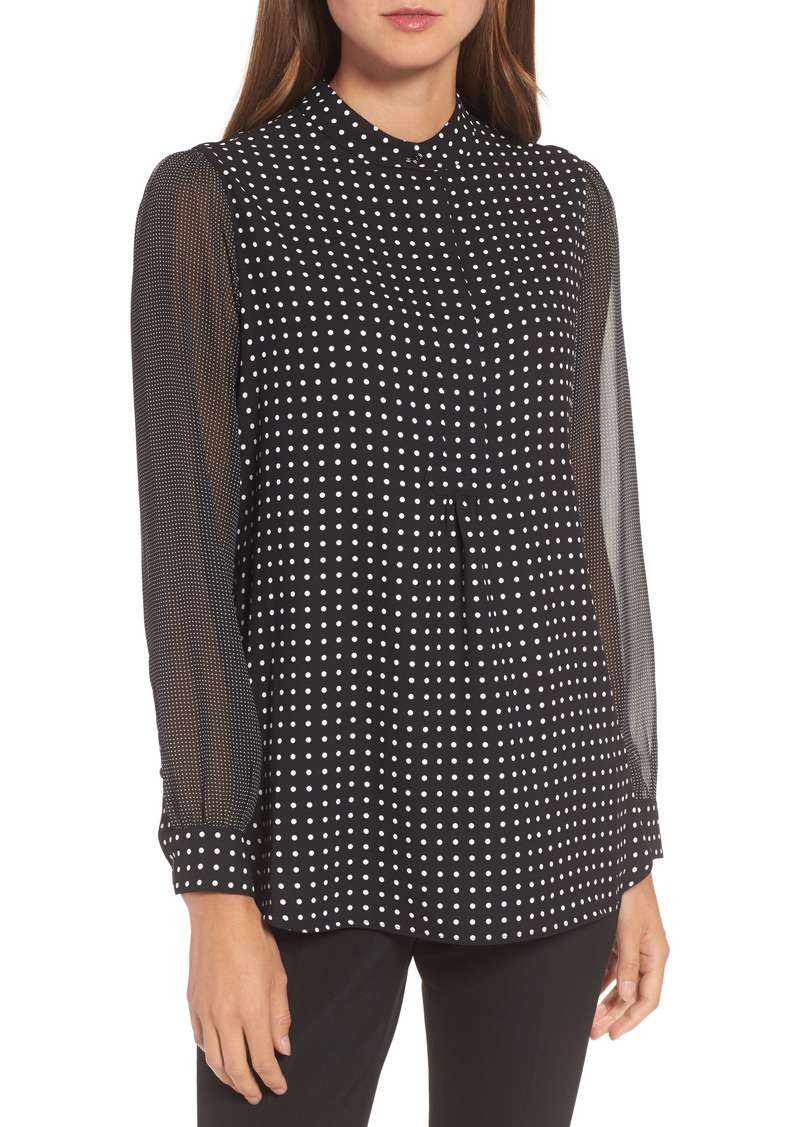 Anne Klein Anne Klein Mixed Dot Print Blouse Tops 7600