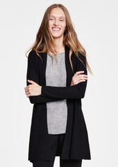 Anne Klein Monterey Open-Front Longline Cardigan - Anne Black