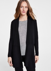 Anne Klein Monterey Open-Front Longline Cardigan - Anne Black