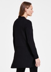 Anne Klein Monterey Open-Front Longline Cardigan - Anne Black