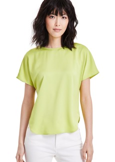 Anne Klein Petite Textured Dolman-Sleeve Boat-Neck Top - Sprout