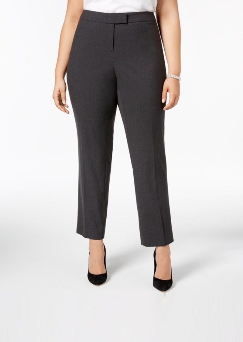 anne klein straight leg trousers