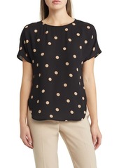 Anne Klein Polka Dot Blouse