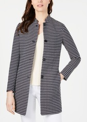 Anne Klein Ribbon-Tweed Topper Jacket