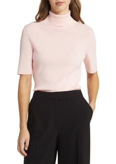 Anne Klein Short Sleeve Turtleneck Sweater