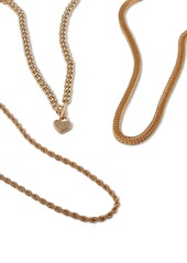 Anne Klein Flat Chain Necklace - Gold