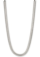 Anne Klein Flat Chain Necklace - Silver