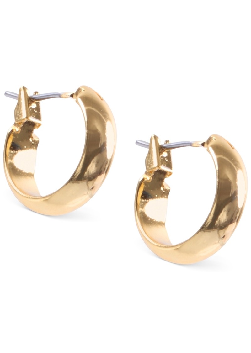 "Anne Klein Small 1/2"" Hoop Earrings - Gold"