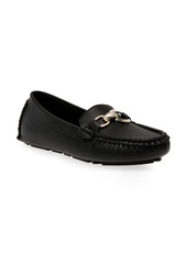 Anne Klein Snaffle Faux Leather Loafer in Black Tumbled/black at Nordstrom Rack