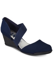 Anne Klein Women's Tara Sport Asymmetrical Wedges - Navy