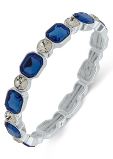 Anne Klein Stone & Crystal Stretch Bracelet - Blue
