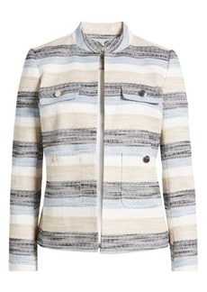 Anne Klein Stripe Tweed Jacket