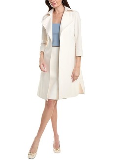 Anne Klein Women's Anne Stretch Wide Collar Kissing Coat