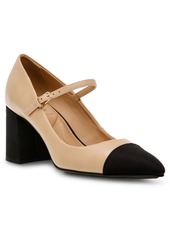 Anne Klein Women's Bleeker Block Heel Mary Jane Dress Pumps - Nude, Black