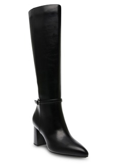 Anne Klein Women's Braydon Knee High Boots - Black Smooth