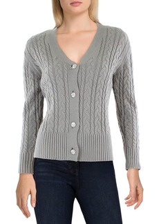 Anne Klein Women's Cable Cardigan W Jewel Buttons  XL