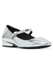 Anne Klein Women's Calgary Snip Toe Mary Jane Flats - Silver