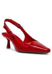 Anne Klein Women's Carmel Slingback Kitten Heel Pumps Regular & Wide Width - Red Patent