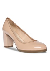 Anne Klein Women's Castana Round Toe Block Heel Pumps - Nude