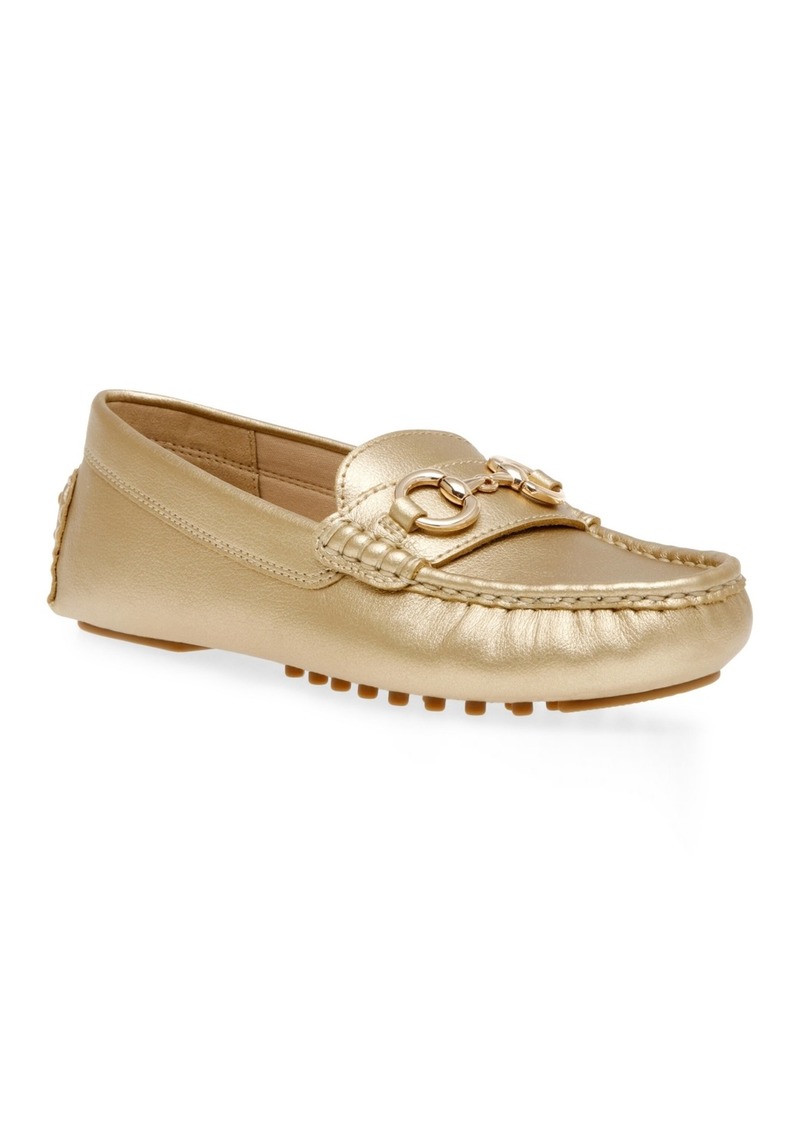 Anne Klein Women's Chrystie Moccasin Driver Loafers - Gold