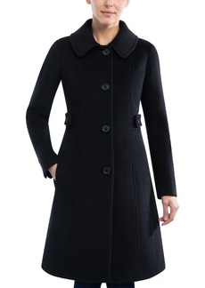 Anne Klein Women's Wool Blend Walker Coat - Black