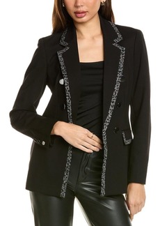 Anne Klein Women's Compression Faux Double Breasted Jacket