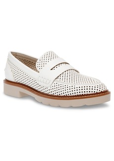 Anne Klein Women's Elia Perf Loafers - White Perforated