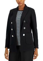 Anne Klein Women's Faux Double-Breasted Jacket - Distant Mountain