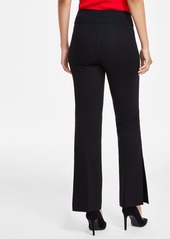 Anne Klein Women's High-Rise Pull-On Bootcut Pants - Anne Black