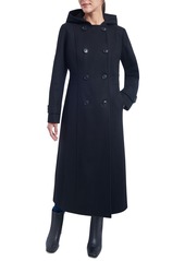 Anne Klein Women's Hooded Double-Breasted Maxi Coat