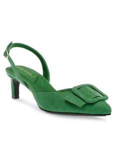 Anne Klein Women's Iva Pointed Toe Slingback Pumps - Green