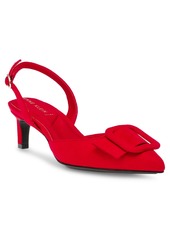 Anne Klein Women's Iva Pointed Toe Slingback Pumps - Red
