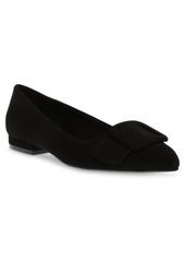 Anne Klein Women's Kalea Pointed Toe Buckle Flats - Black