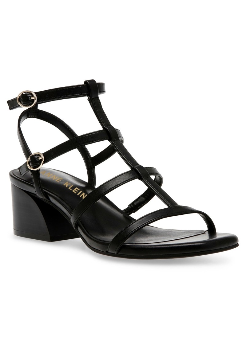 Anne Klein Women's Mecca Block Heel Sandal - Black