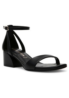 Anne Klein Women's Mia Block Heel Sandals - Black Smooth