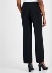 Anne Klein Women's Mid-Rise Pleated Trousers - Anne Black