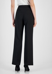 Anne Klein Women's Mid-Rise Wide-Leg Pants - Anne Black