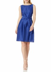Anne Klein Women's Novelty FIT and Flare with SASH