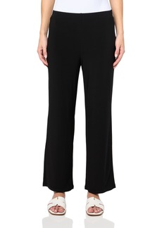 Anne Klein Women's Petite Solid ITY Wide Leg Knit Pant-Short