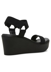 Anne Klein Women's Phi Platform Wedge Sandals - Black