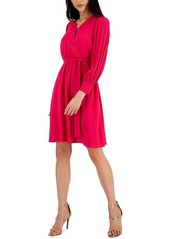 Anne Klein Women's Pleated Sleeve Dress