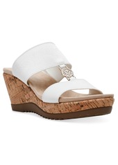 Anne Klein Women's Rikki Double Band Wedge Sandals - Natural